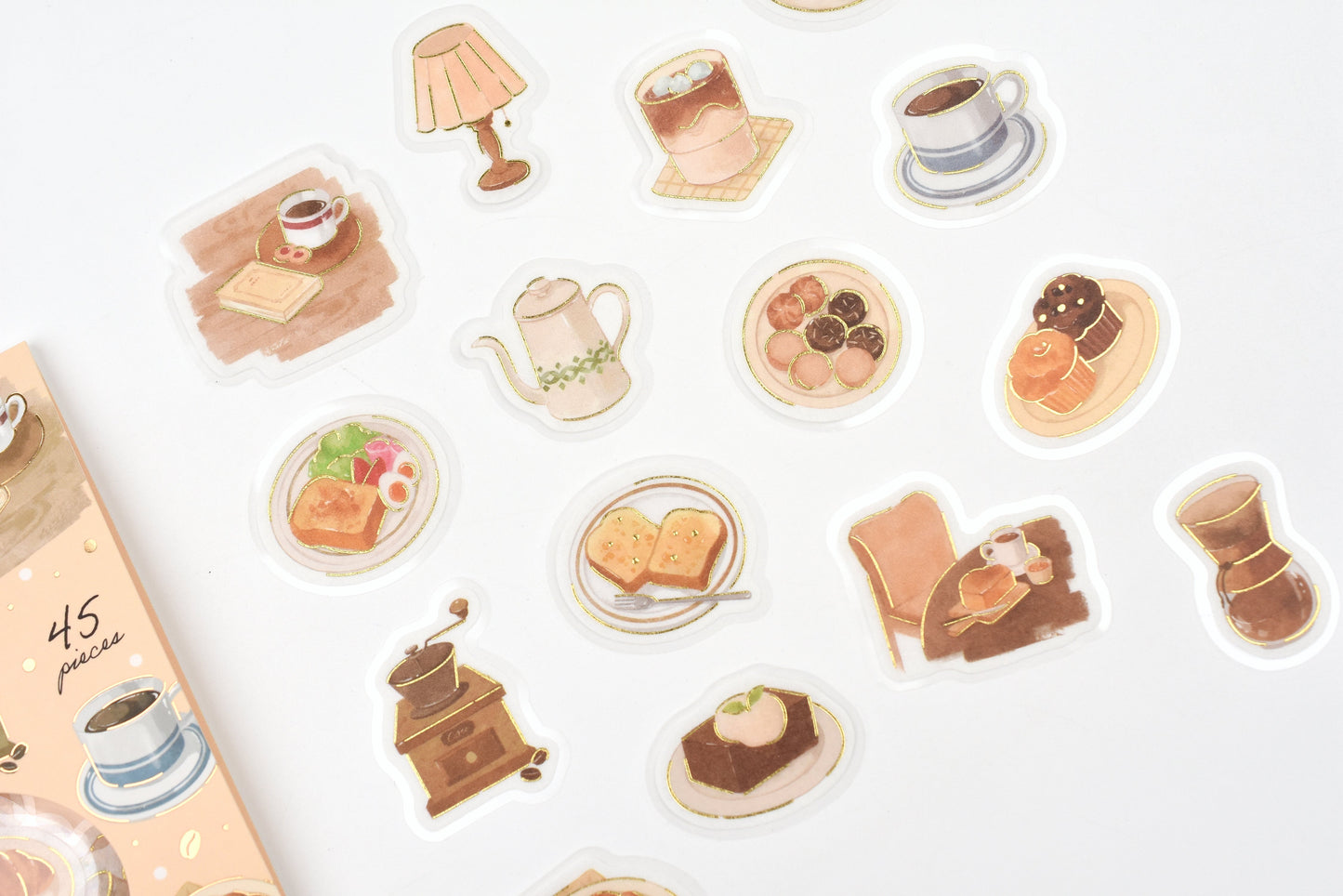BGM Flake Stickers - Foil Stamping - Today's Cafe