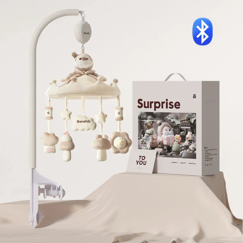 Banshili Music Bed Bell Baby Mobile Cute Cartoon Soothing Boys and Girls Toys Baby Mobile for Crib Baby