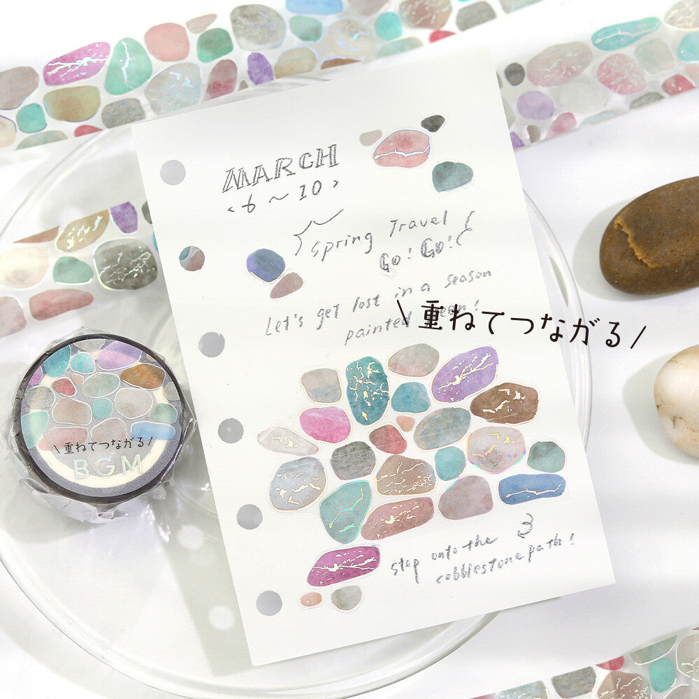 BGM Clear Tape - Foil Stamping Life - Pebbles