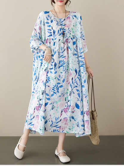 Light Up Your World Women's Cotton Polka Dot Smock Dress