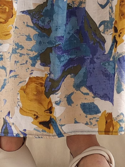 Women's Summer Sunny-Day Style Printed A-Line Dress