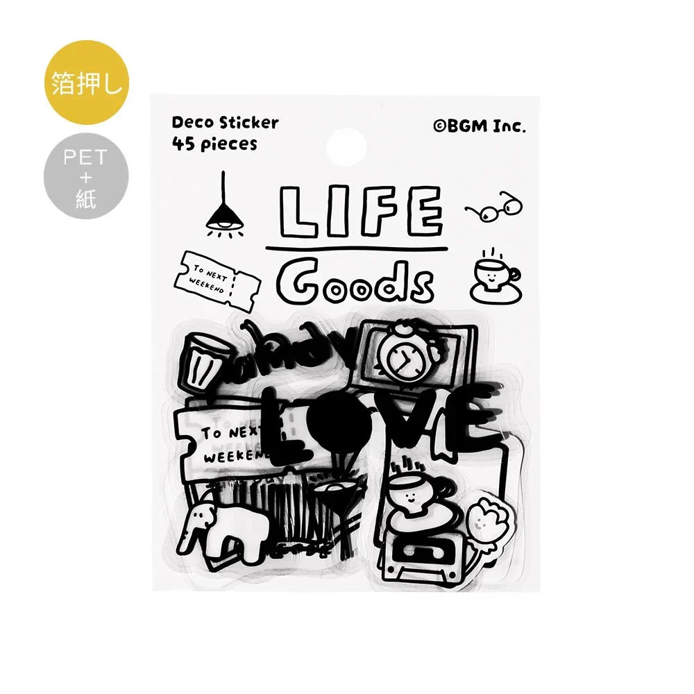 BGM YURUKU IKO-YO! Mixed Flake Sticker - Life Goods