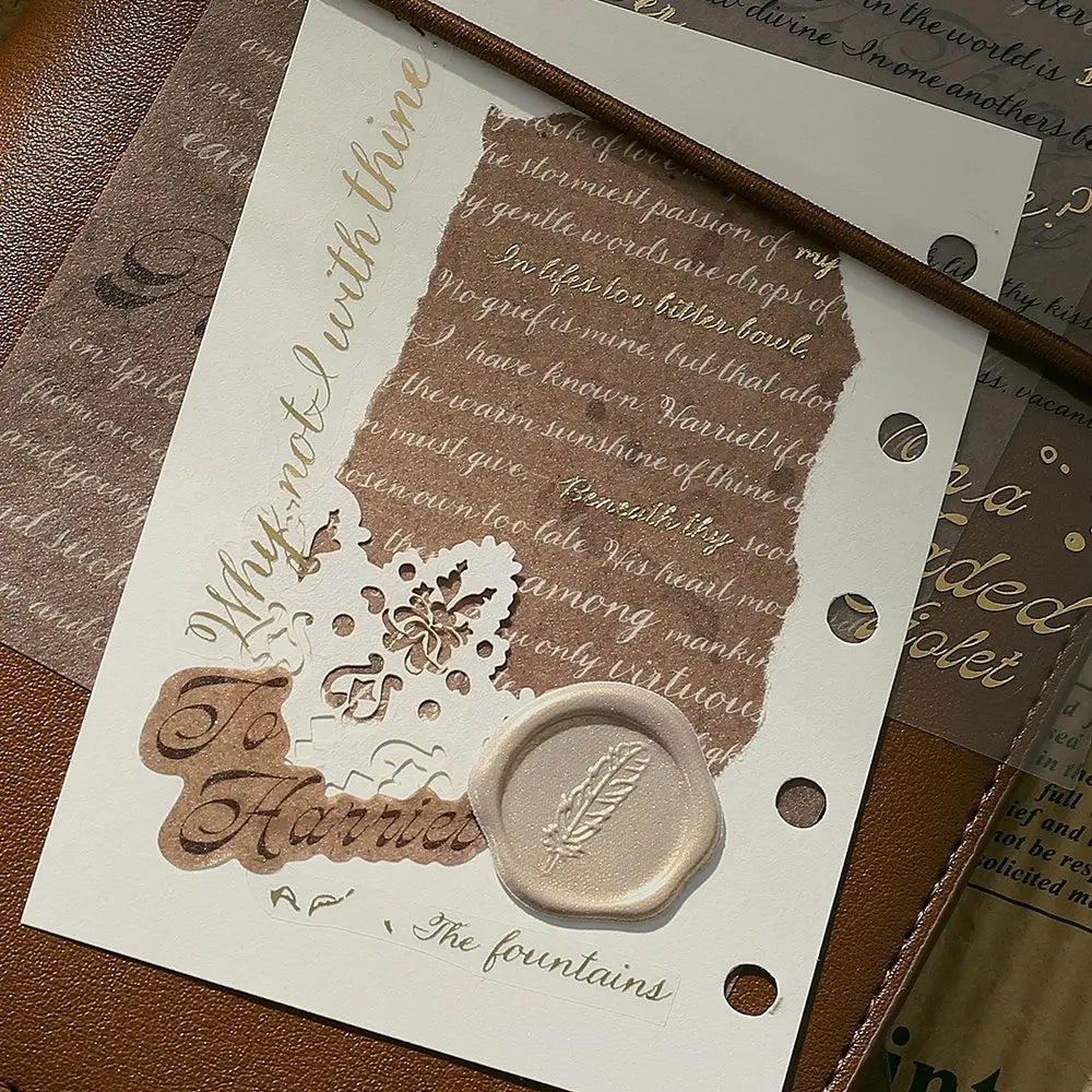 BGM - Collage Seal Sticker Sheets - Sonnet