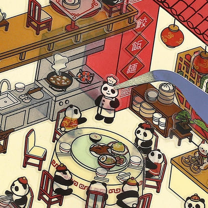 BGM Deco 2.5D Sticker - Diorama - Chinese Cuisine