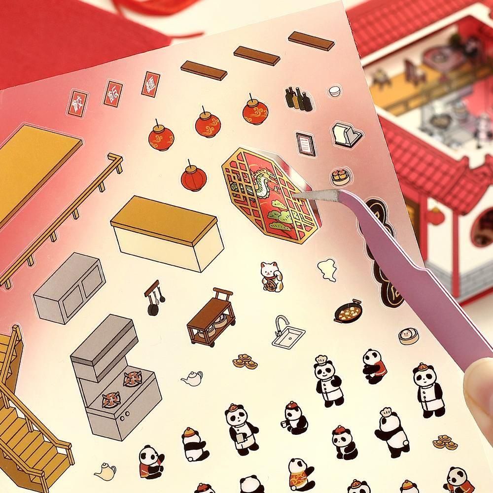 BGM Deco 2.5D Sticker - Diorama - Chinese Cuisine