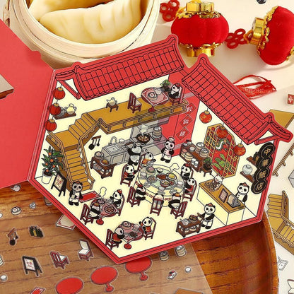BGM Deco 2.5D Sticker - Diorama - Chinese Cuisine