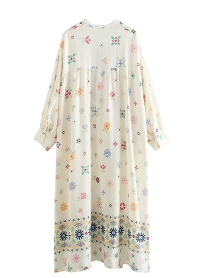 Chic Summer Printed A-Line Dress for Women | Eva Trends