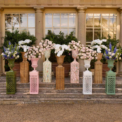 Pink Chinoiserie Tole Urn
