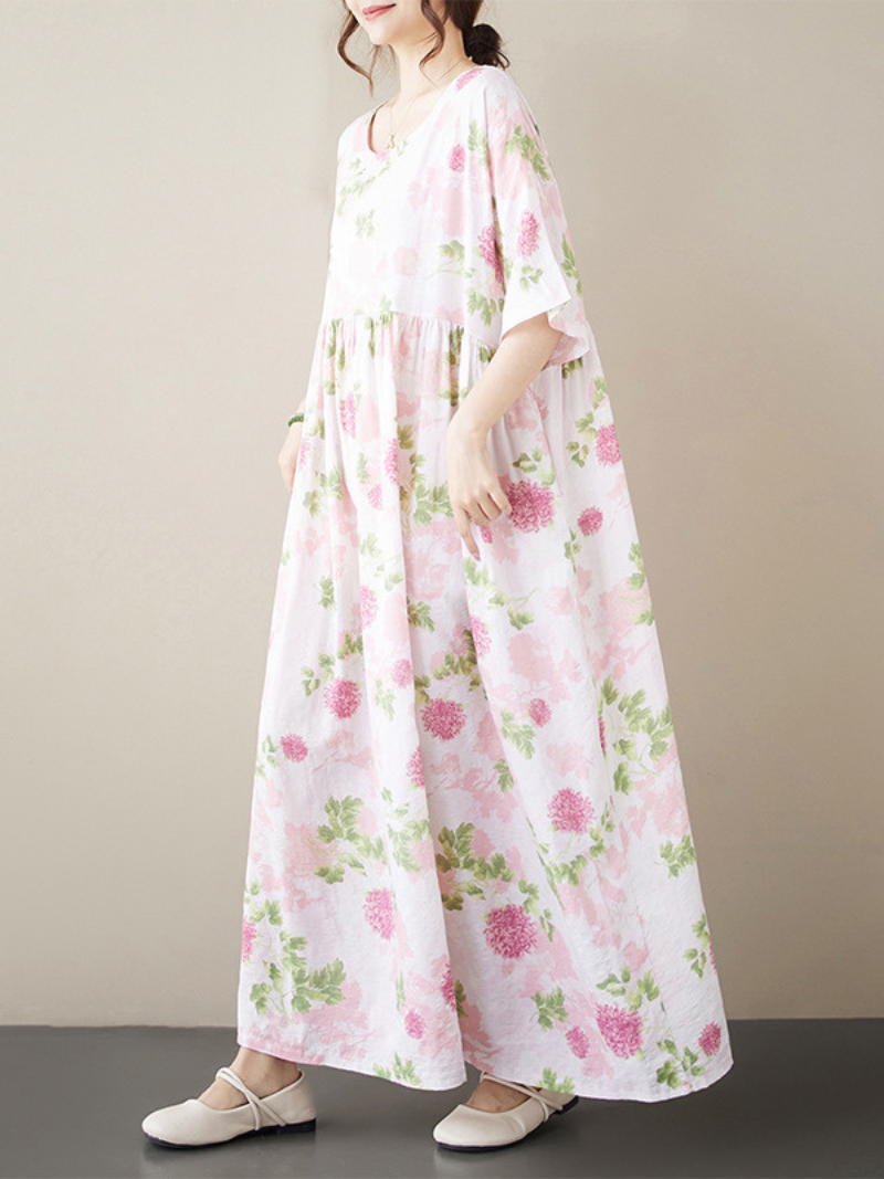 Chic Women's Summer Floral Printed Smock Dress | Eva Trends