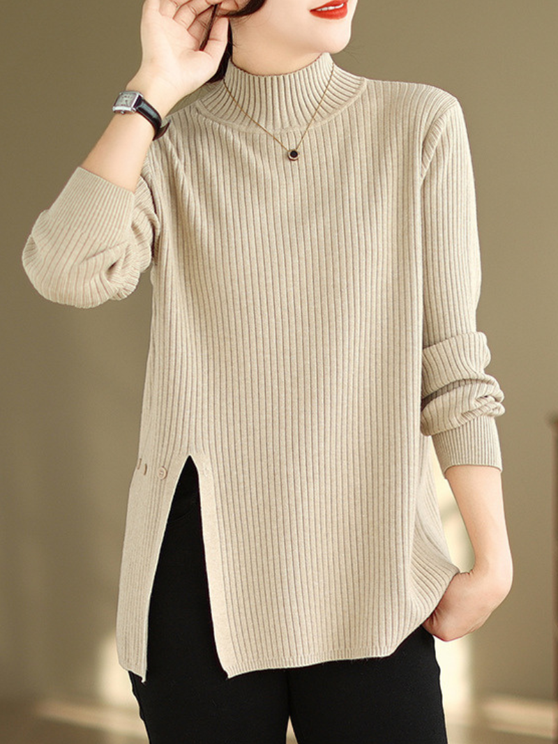 Cozy Women's Knitted Turtleneck Sweater | Eva Trends