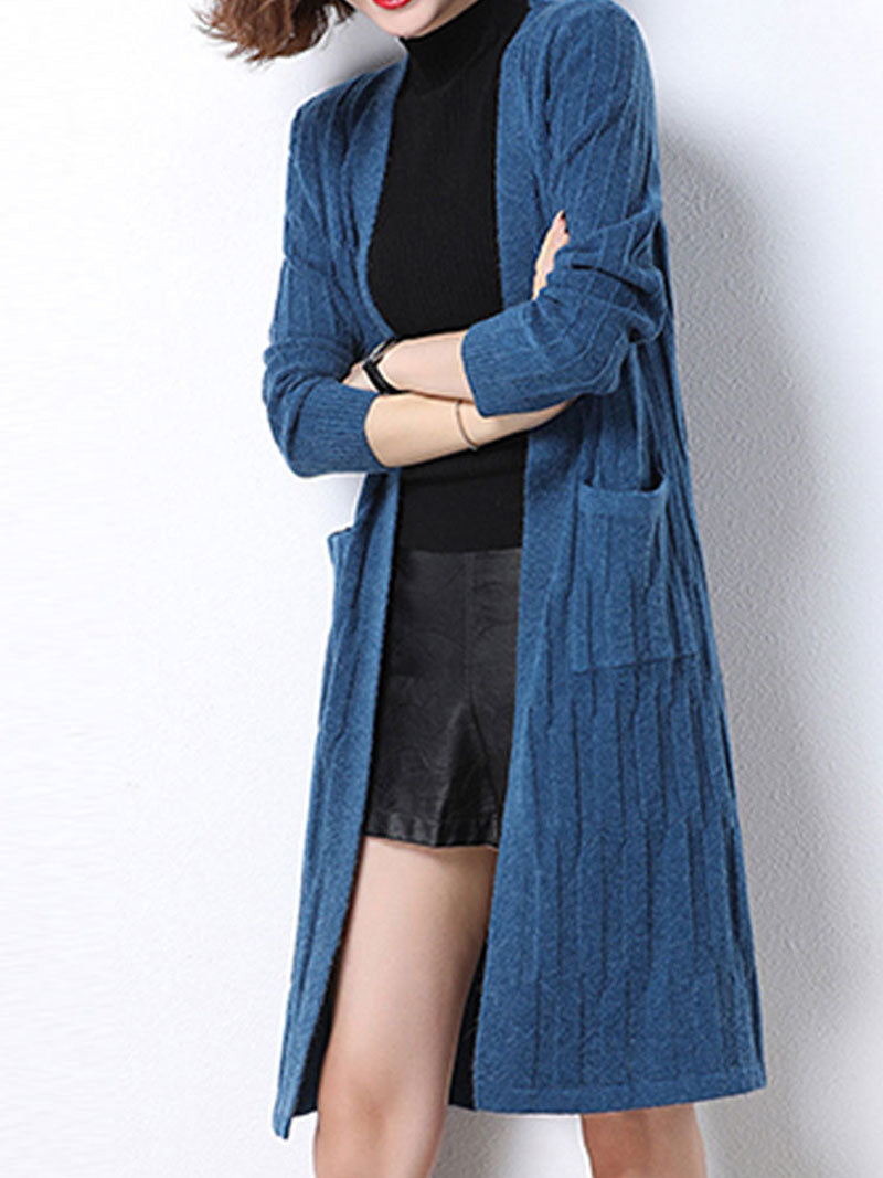 Chic Women's Long Knitted Cardigan | Eva Trends