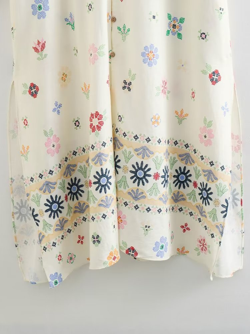 Chic Summer Printed A-Line Dress for Women | Eva Trends