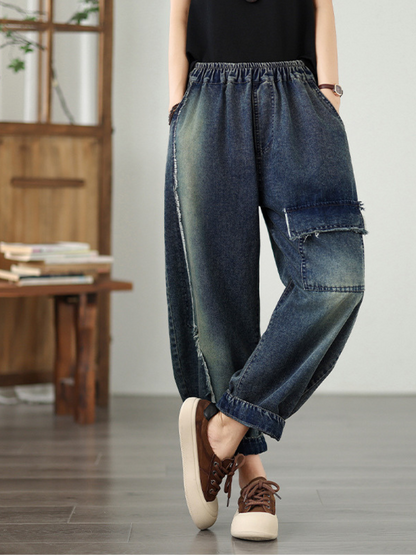 Women's Summer Fashionable & Classic Denim Elastic Style Bottom