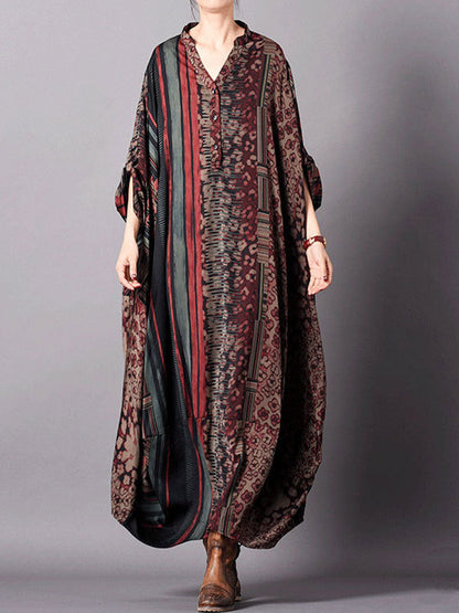 Elegant Women's Print Maxi Dress | Eva Trends