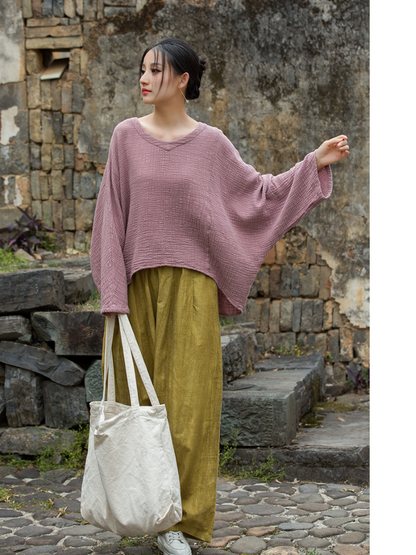 Stylish Women's Vintage Summer Loose Top | Eva Trens