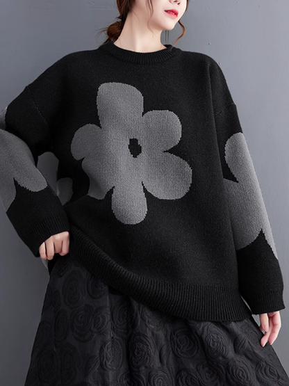 Cozy Women's Floral Sweater - Chic & Trendy | Eva Trends