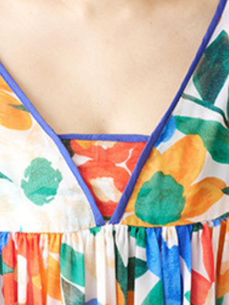 Stylish Summer Floral Midi Dress for Women | Eva Trends