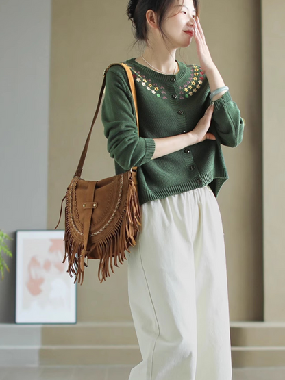 Classic Women's Soft Crew Neck Sweater | Eva Trends