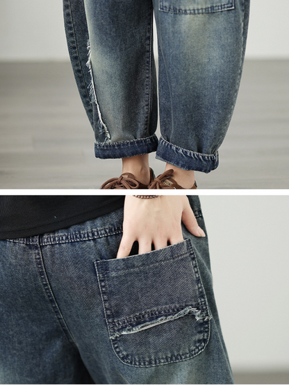Women's Summer Fashionable & Classic Denim Elastic Style Bottom