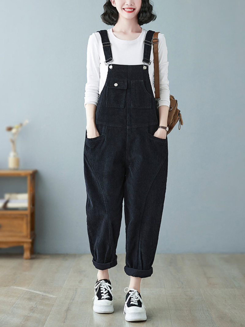 Bib Overalla - Casual Pocket Style | Eva Trends