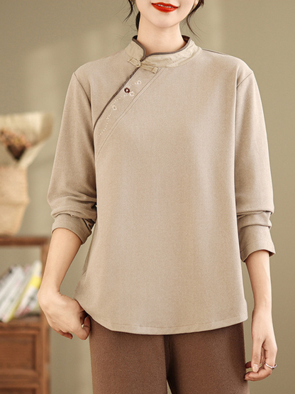 Women’s Essential Look with Cozy Winter Stand Collar Sweater