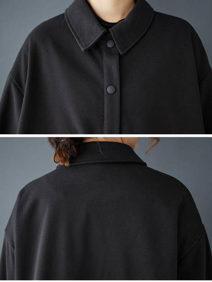 Chic Lapel Collar Women's A Line Dress | Eva Trends