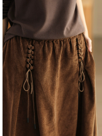Women's Elevate your Wardrobe Elastic Waist Retro Long Skirt