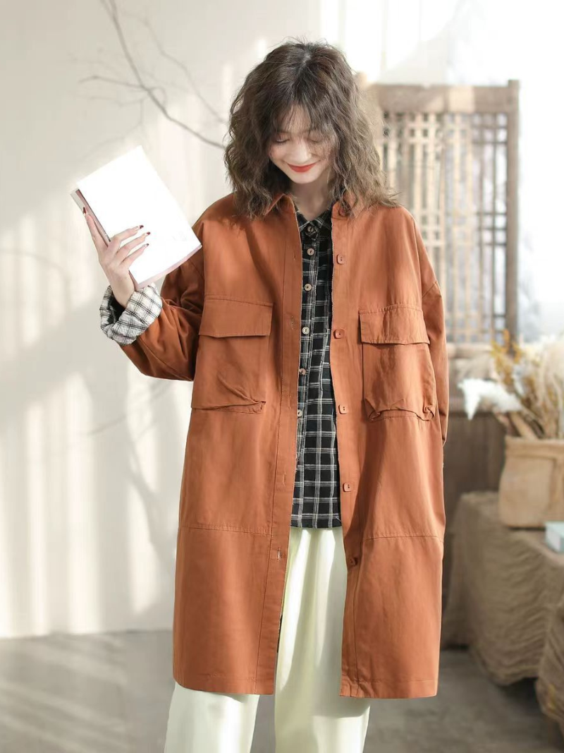 Women's Classic & Comfy Look with Lapel Collar Jacket