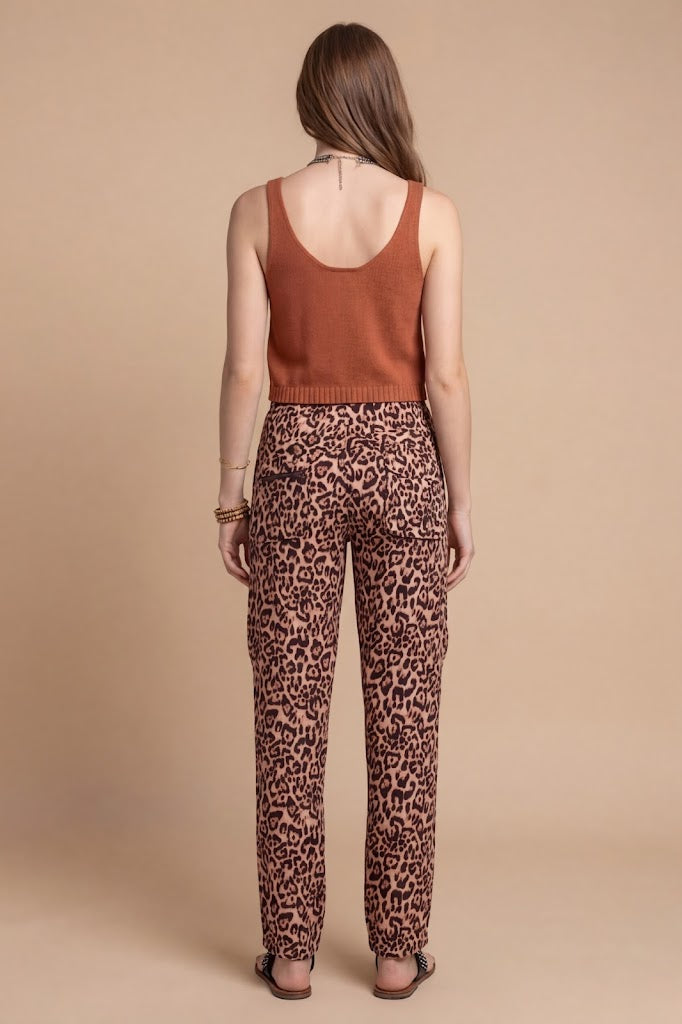 Johnny Was Bellina Leopard Hailey Cargo Pant C67525-6
