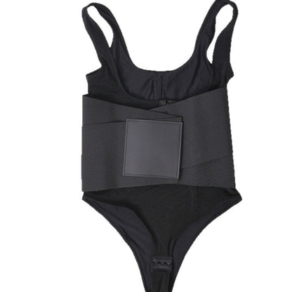 Belly Contracting Sports Waist Seal Breathable Shapewear Fitness Breasted Hip Lifting Corset