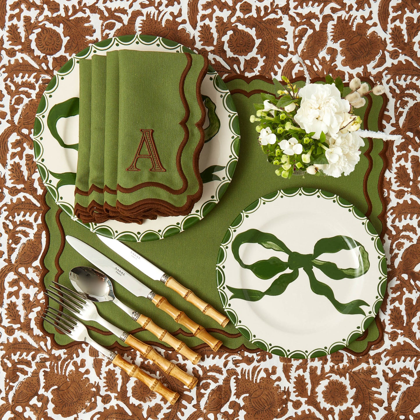 Chocolate Pheasant Tablecloth