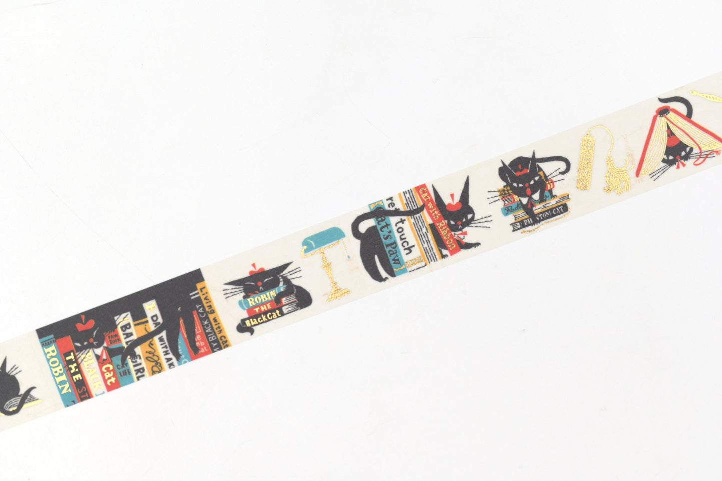 Cozyca - Black Cat Design Foil Stamping Washi Tape