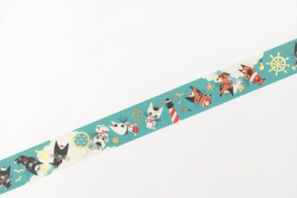 Cozyca - Black Cat Design Foil Stamping Washi Tape