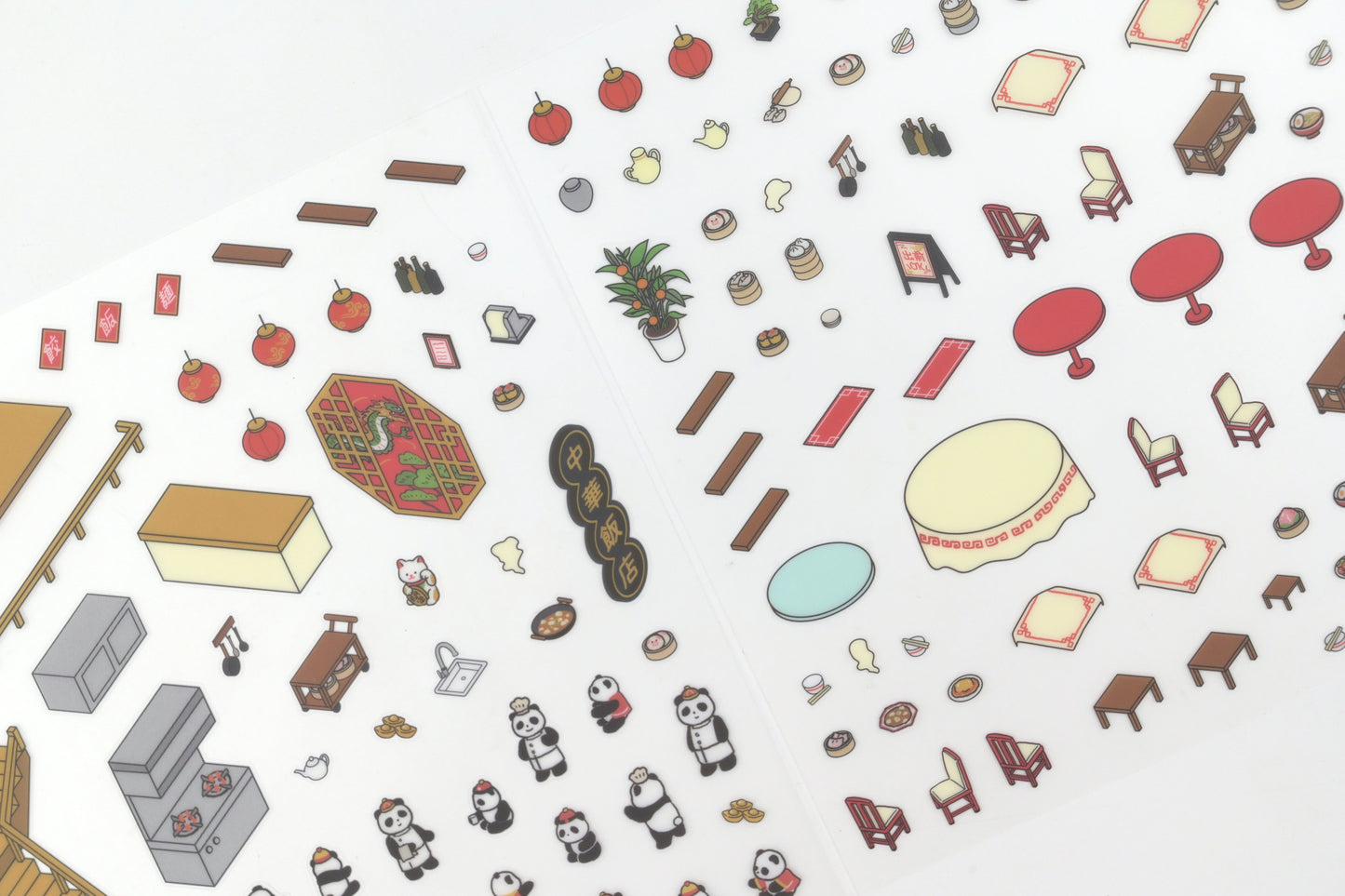 BGM Deco 2.5D Sticker - Diorama - Chinese Cuisine
