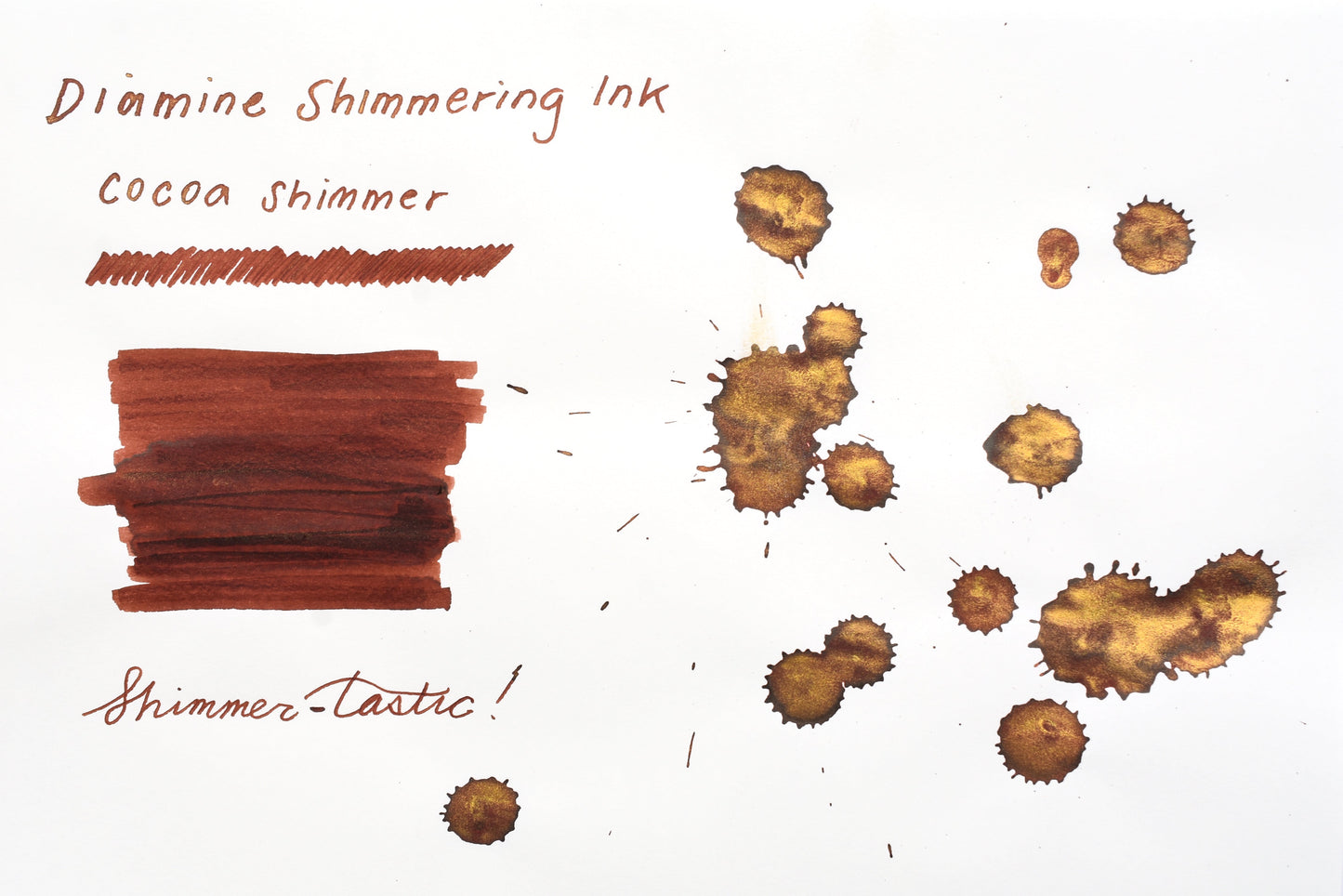 Diamine Shimmer Ink - Cocoa Shimmer - 50mL