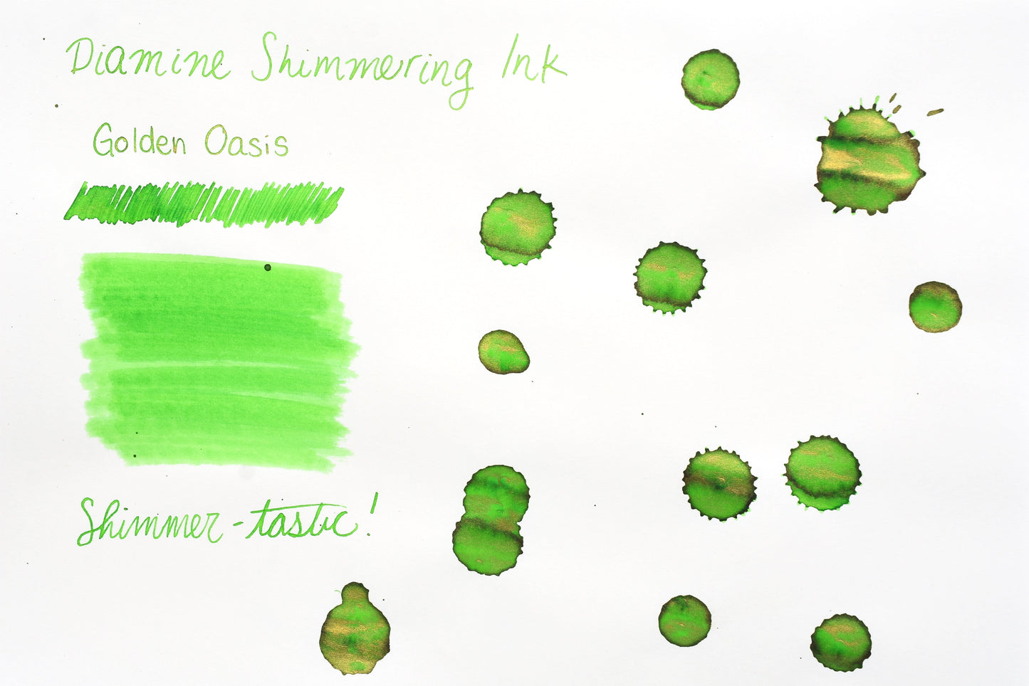 Diamine Shimmer Ink - Golden Oasis - 50mL