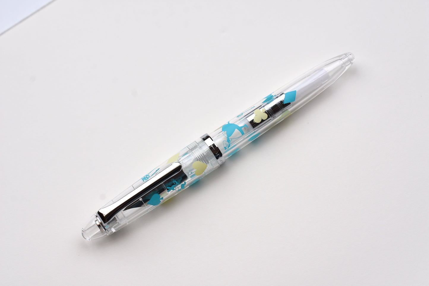 BUNGUBOX Original Fountain Pen - Alice in Wonderland - White & Blue