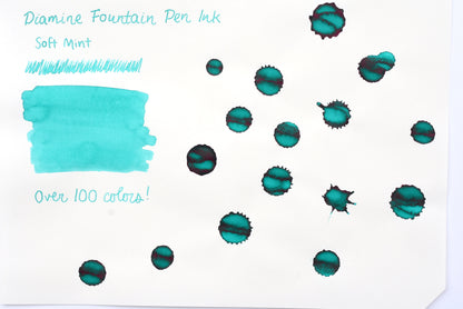 Diamine Fountain Pen Ink - Soft Mint - 30mL