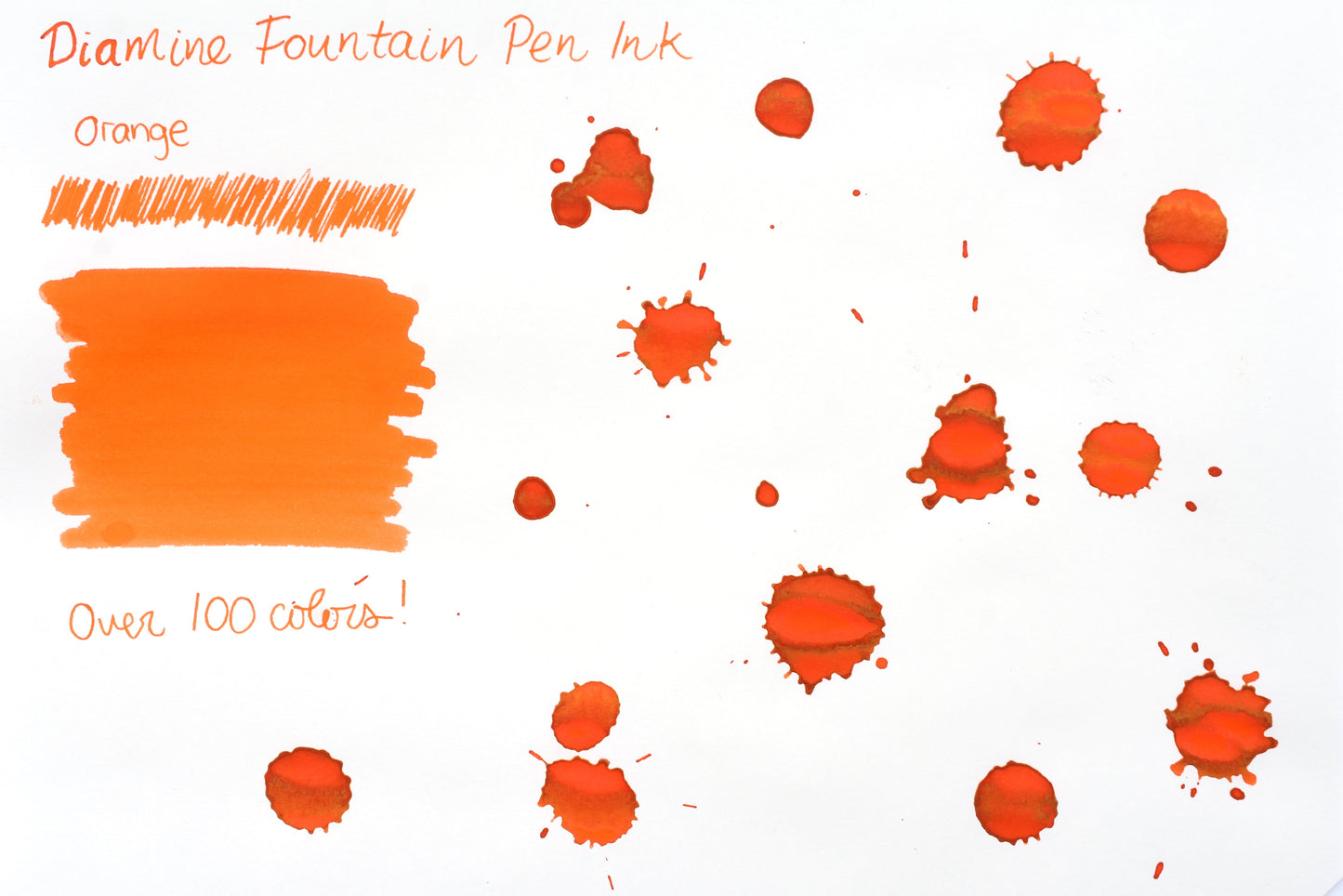 Diamine Fountain Pen Ink - Orange - 30mL