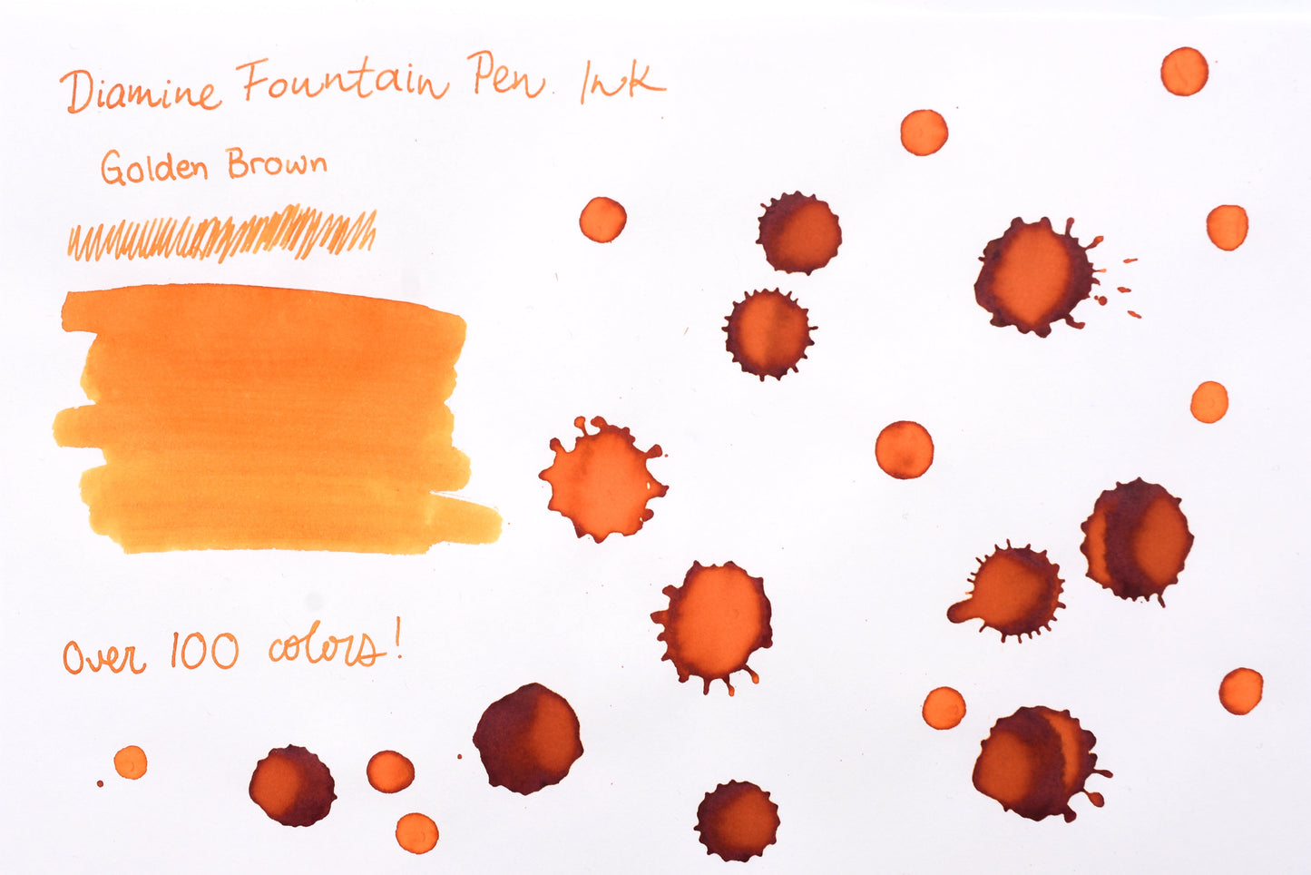 Diamine Fountain Pen Ink - Golden Brown - 30mL