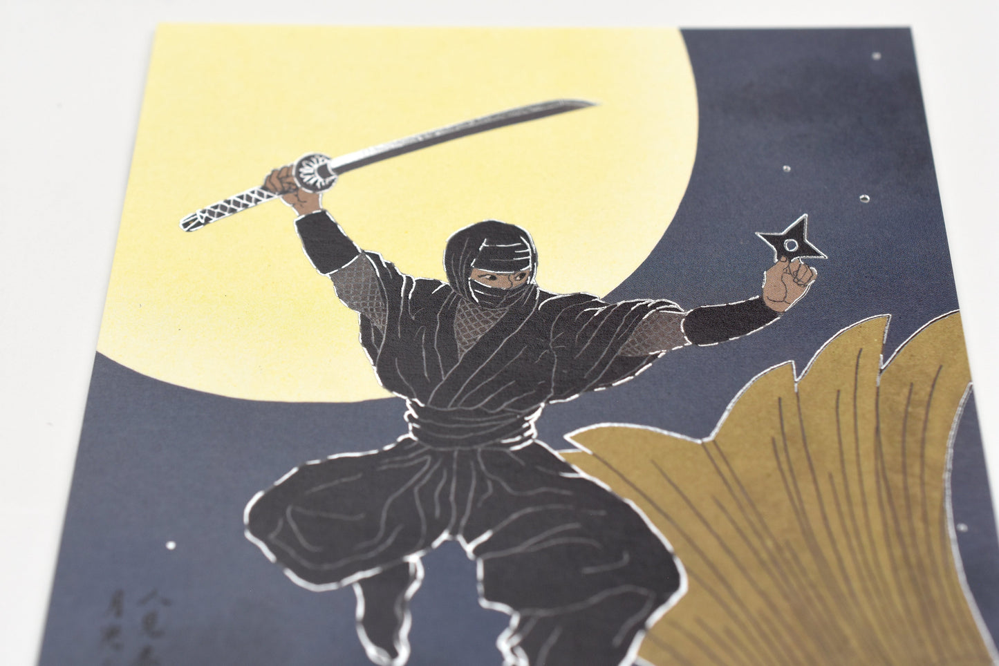 Cozyca - Shikanone - Foil-stamped Postcard - Moonlight Shinobi