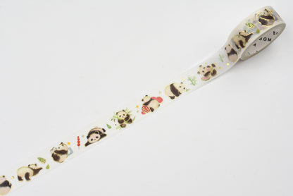 BGM Washi Tape - Foil Stamping - IPPAI - Full of Pandas