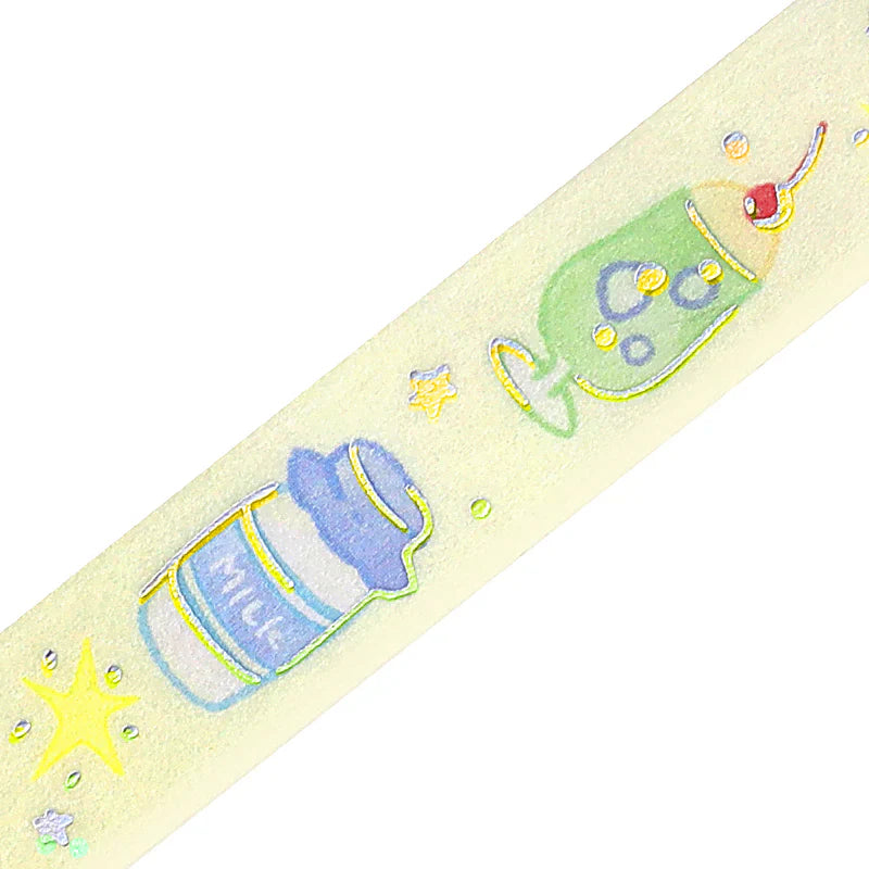 BGM Washi Tape - Foil Stamping Life - Relaxing Drinks