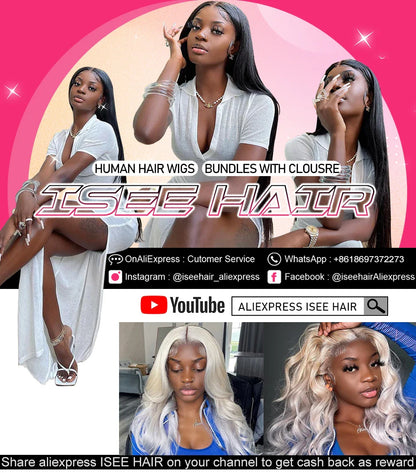 Brazilian Straight Hair Weaves bundles raw hair 100% Human Hair Bundles Straight Hair Extension Natural Color 1Bundle ISEE hair