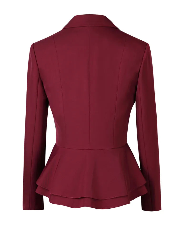High Quality Winter Suit For Women Pant Sets Formal Long Sleeve Slim Blazer and Trousers Office Ladies Work Wear