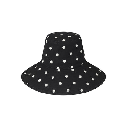 Holiday Bucket - Polka Dot Black