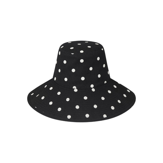 Holiday Bucket - Polka Dot Black