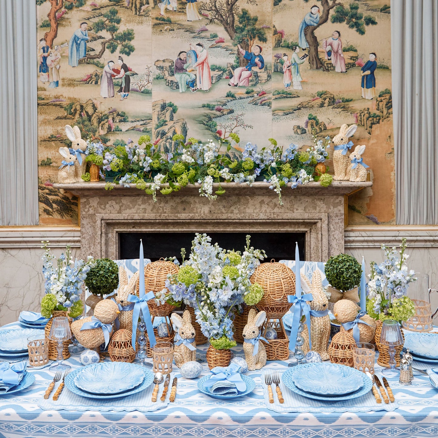 Blue Serena Cabbage Dinner Plate