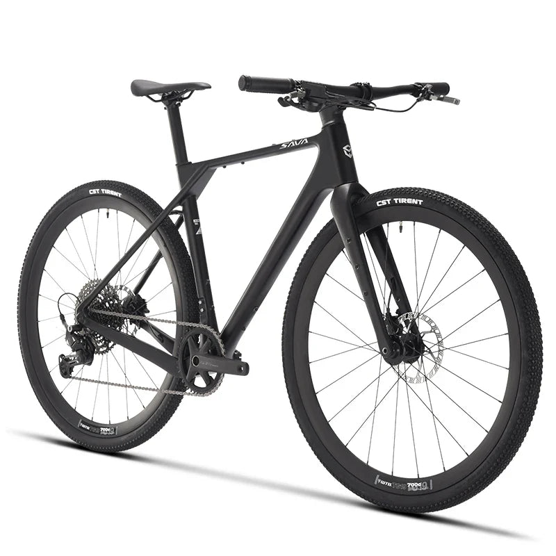 SAVA SF6 Carbon Fiber Gravel Road Bike All Terrain Suitable Off-Road Flat Handlebar Road Bicycle Oil Disc Bicycle Race Bike