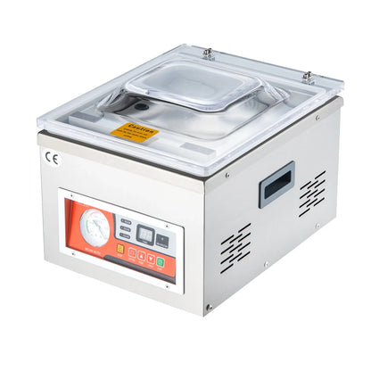 SucceBuy DZ-260A Chamber Vacuum Sealer with 15.7" Sealing Length Kitchen Vacuum Packing Machine for Home Foods Meats Marinades